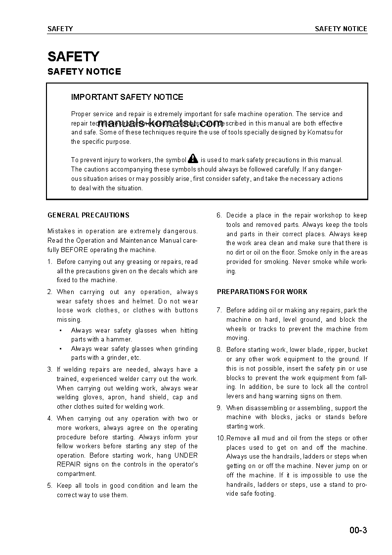 Protected: PC228USLC-3(JPN)-FOR USA S/N 30001-UP Shop (repair) manual (English)