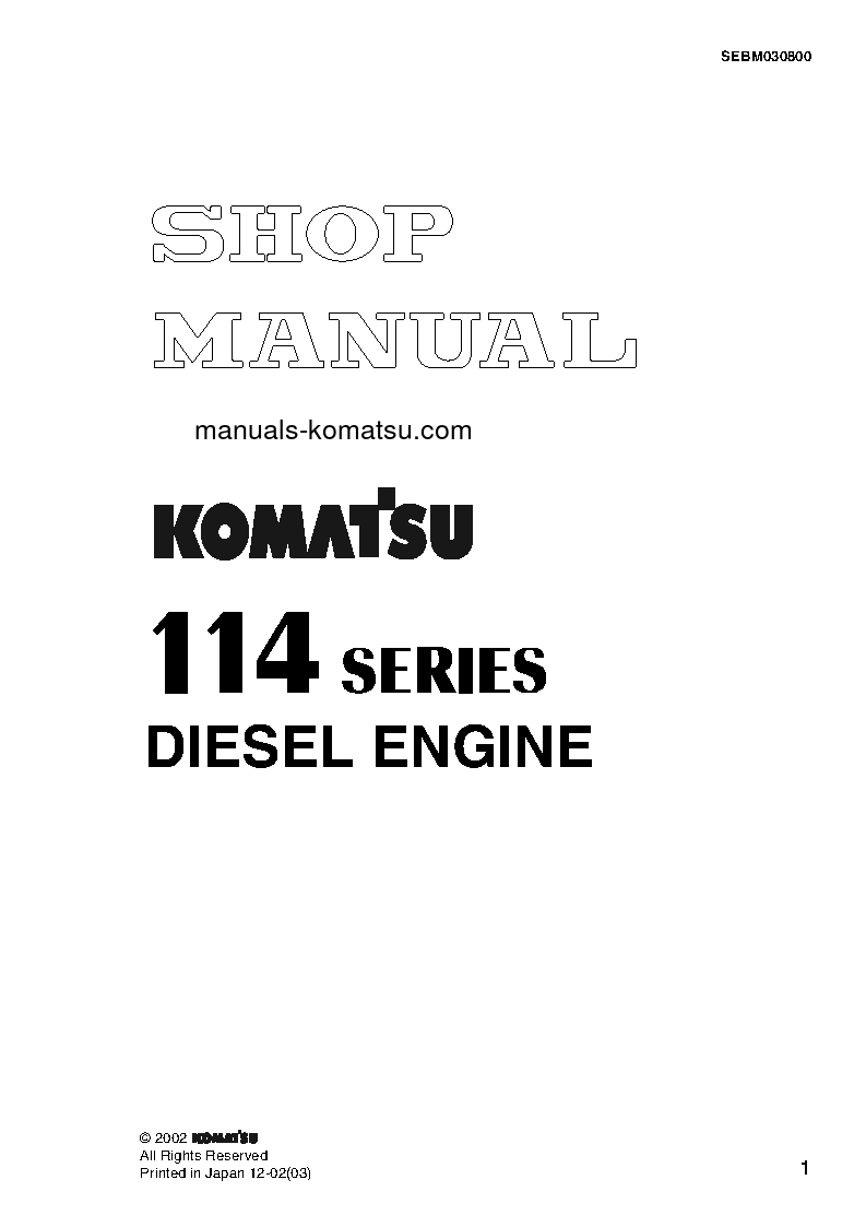 114 SERIES(BRA) Shop (repair) manual (Russian)
