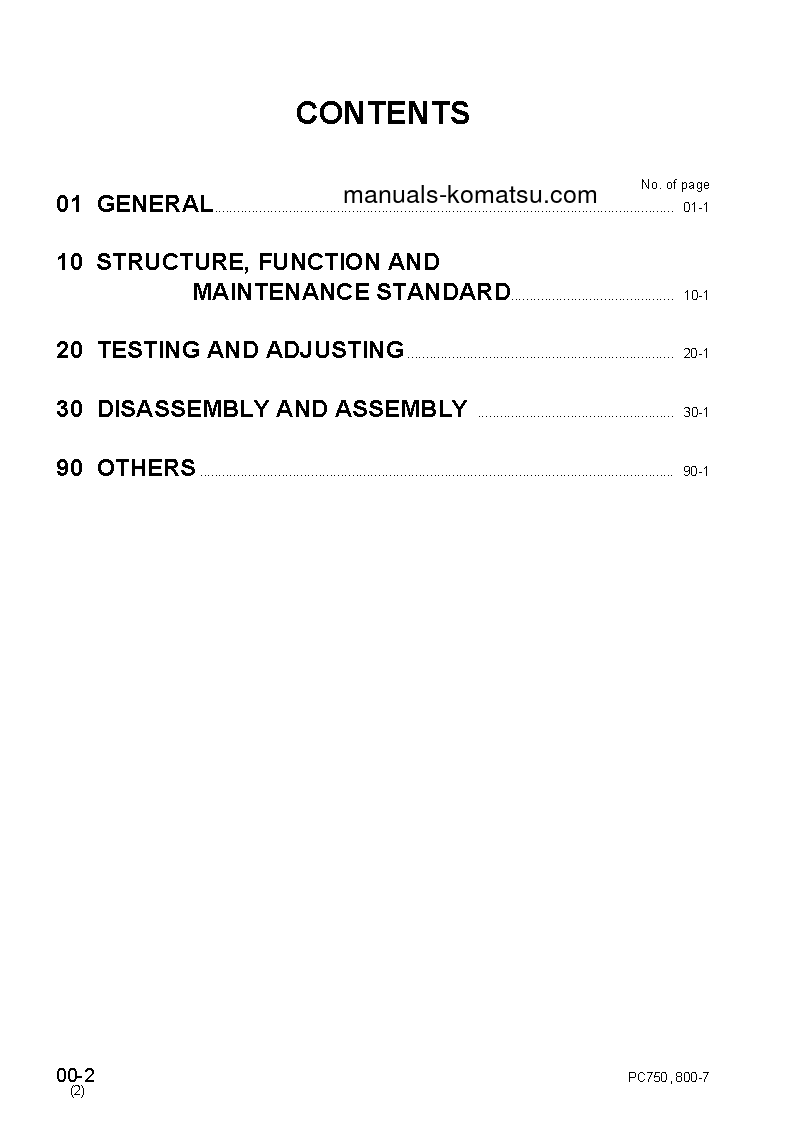 Protected: PC750SE-7(JPN) S/N 20001-UP Shop (repair) manual (English)