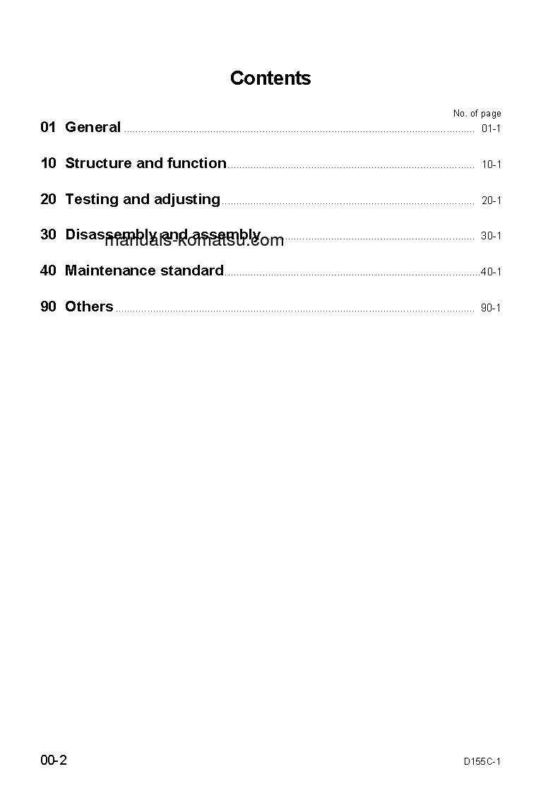 Protected: D155C-1(JPN) S/N 31586-UP Shop (repair) manual (English)