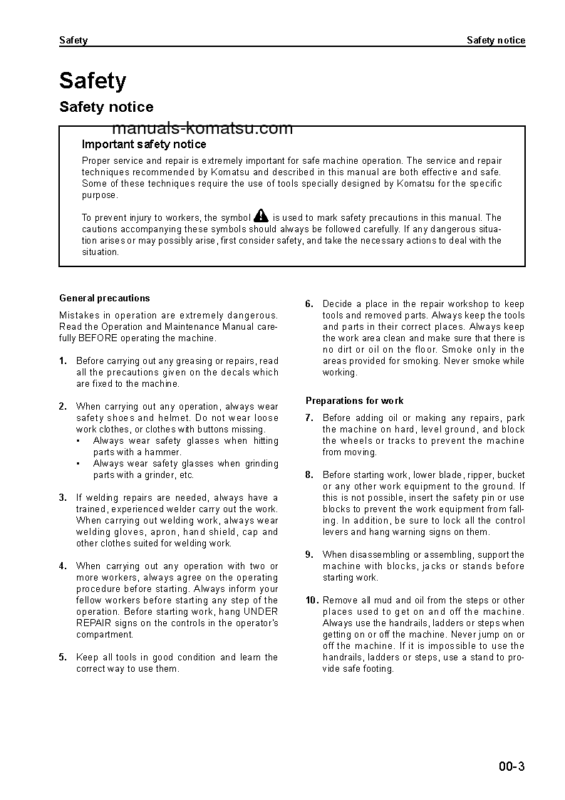 Protected: D155C-1(JPN) S/N 31586-UP Shop (repair) manual (English)