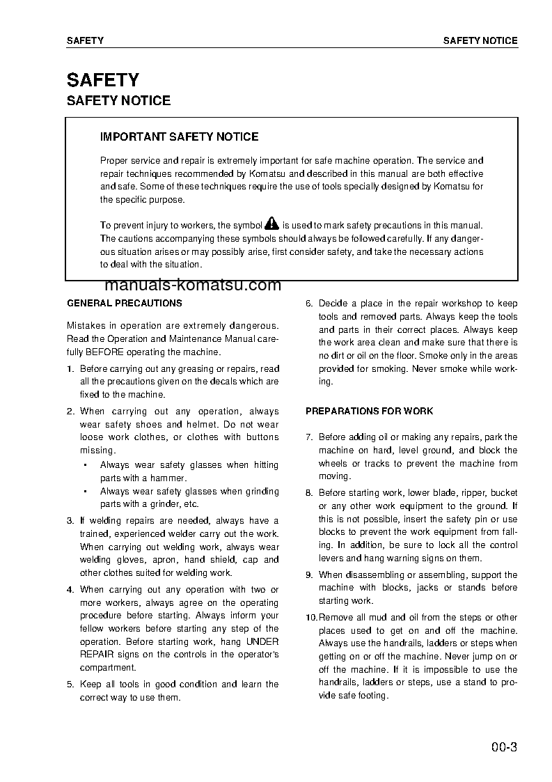 Protected: PC40MR-2(JPN)-AS S/N 8001-UP Shop (repair) manual (English)