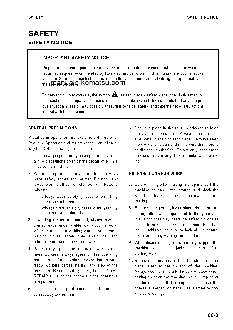 Protected: D21A-8(JPN)-TRIMMING DOZER, FOR CHINA S/N 84104-UP Shop (repair) manual (English)