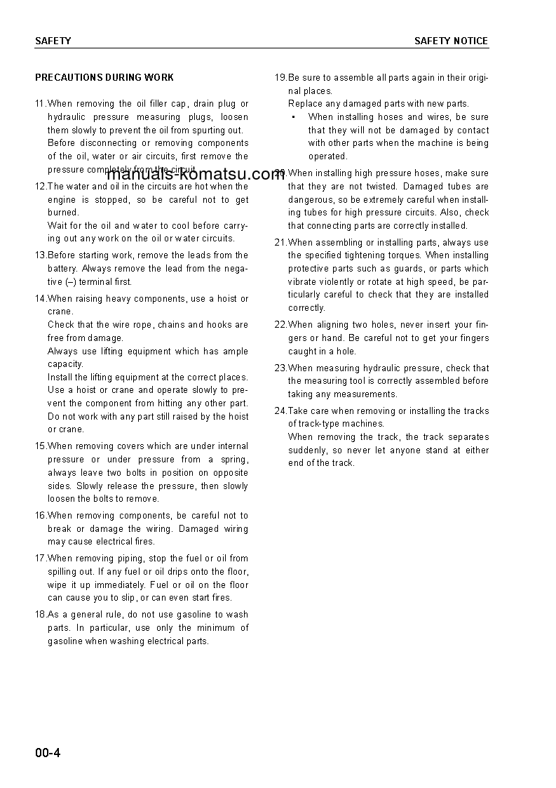 Protected: D21A-8(JPN)-TRIMMING DOZER, FOR CHINA S/N 84104-UP Shop (repair) manual (English)