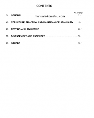 WA320-5(JPN) S/N 60001-UP Shop (repair) manual (English)