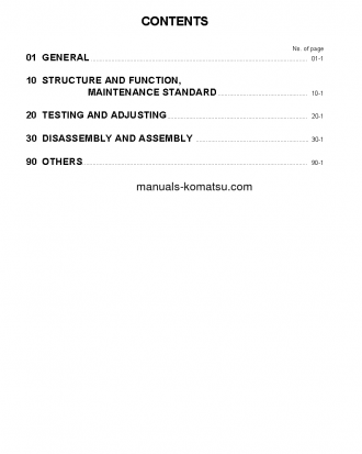 D39PX-21(JPN) S/N 1501-UP Shop (repair) manual (English)