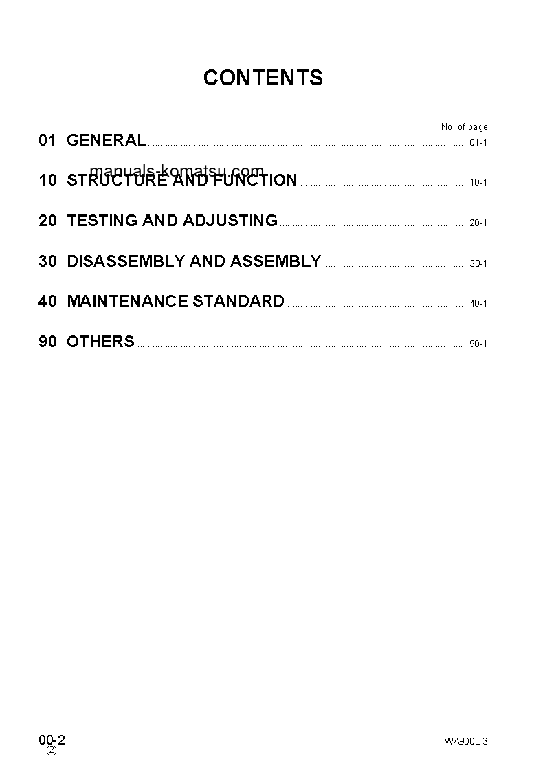 Protected: WA900L-3(JPN) S/N 52001-UP Shop (repair) manual (English)