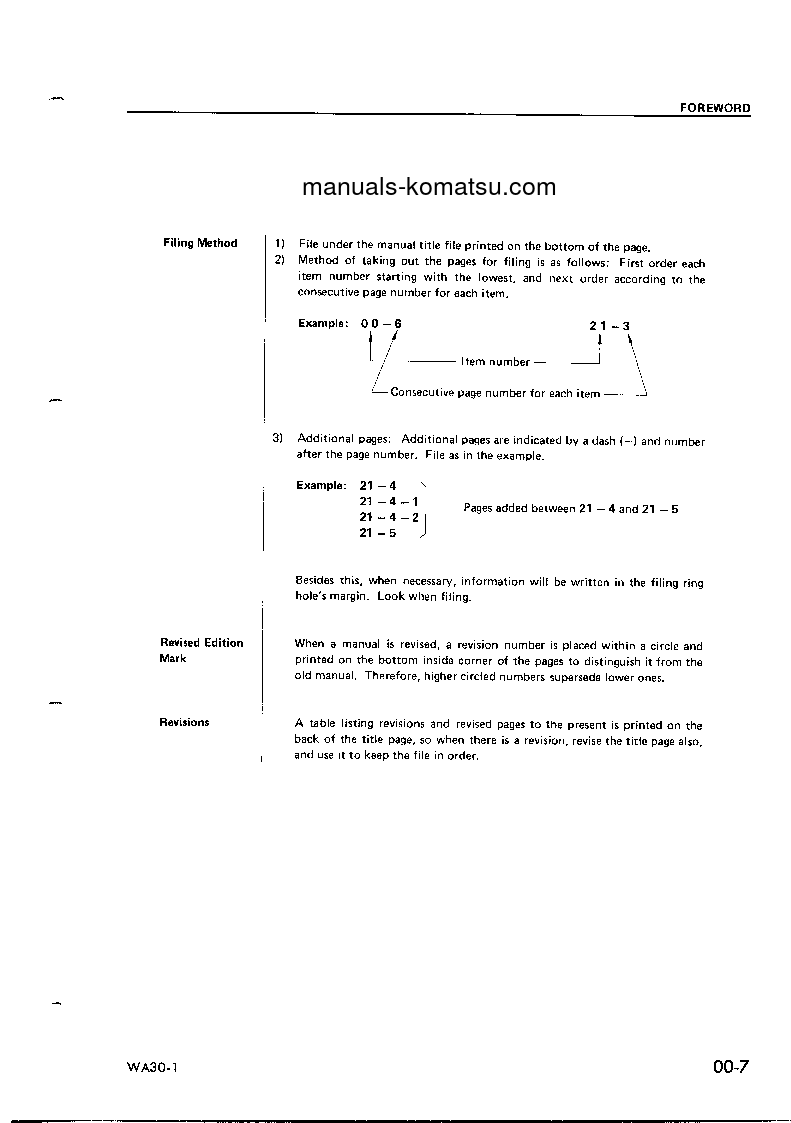 Protected: WA30-1(JPN) S/N 1001-UP Shop (repair) manual (English)