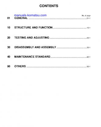 PC130-7(GBR)-K S/N 70001-UP Shop (repair) manual (English)