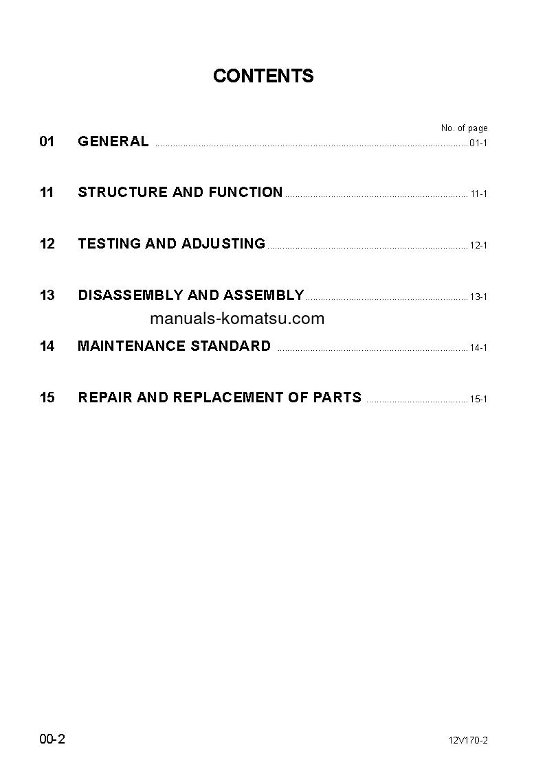 Protected: 12V170E-2(JPN) S/N ALL Shop (repair) manual (English)