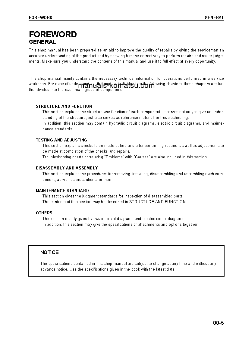 Protected: D61PX-12(JPN)-FOR IRAQ S/N 1001-UP Shop (repair) manual (English)