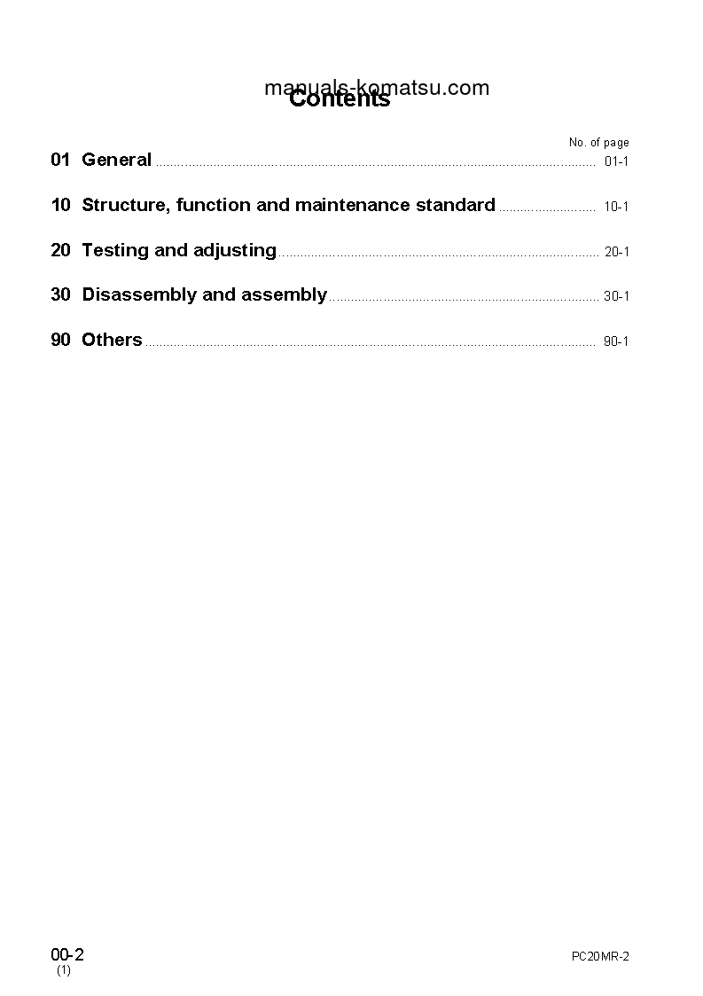Protected: PC20MR-2(JPN)-FOR CANOPY S/N 15001-UP Shop (repair) manual (English)