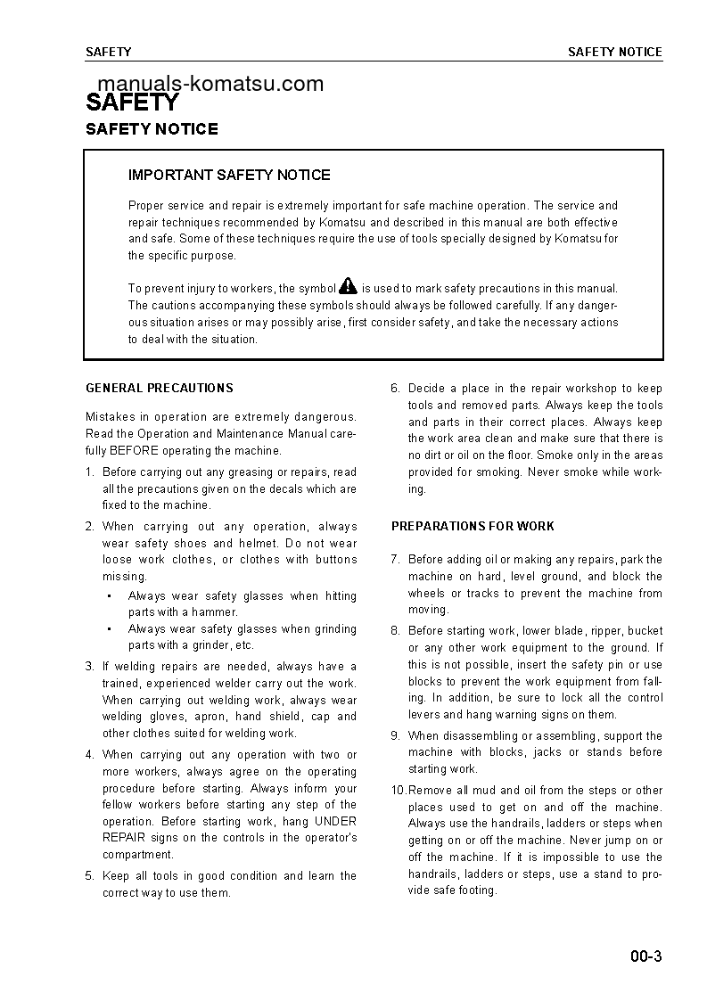 Protected: PC400LC-6(JPN)-PIPE LOOPER SPEC, EXCEL S/N 32933-UP Shop (repair) manual (English)