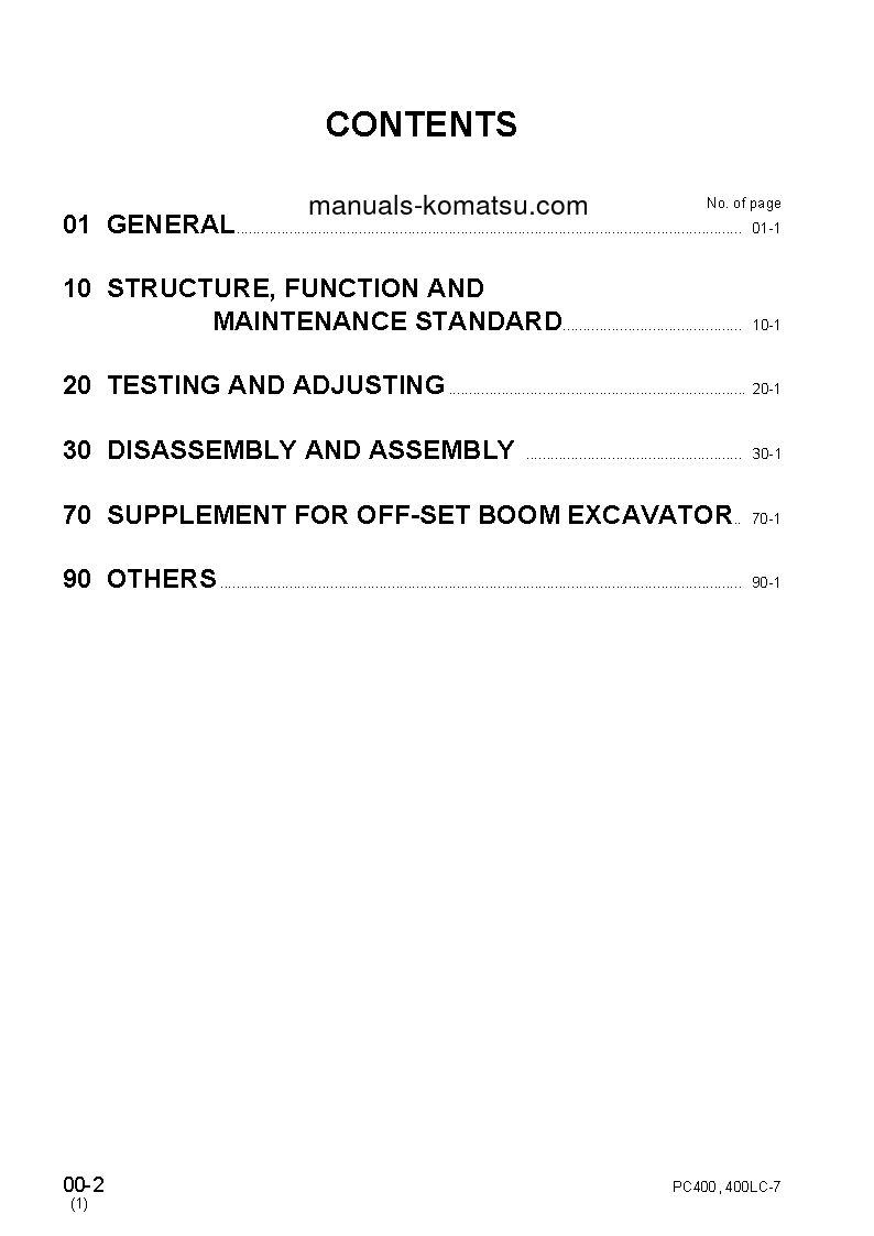 Protected: PC400-7(JPN)–50C DEGREE FOR CIS S/N 50001-UP Shop (repair) manual (English)