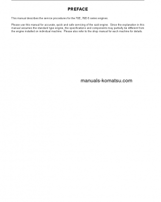 2D70E-5(JPN) S/N ALL Shop (repair) manual (English)