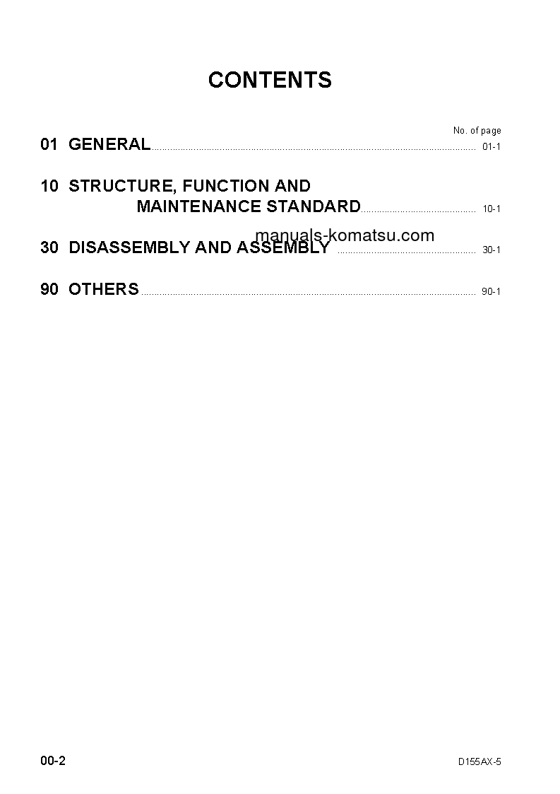 Protected: D155AX-5(JPN)-IBLADE SPEC S/N 76001-UP Shop (repair) manual (English)