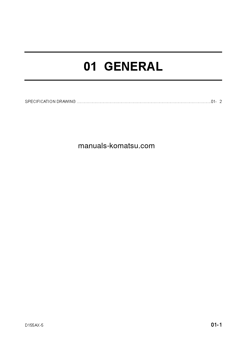 Protected: D155AX-5(JPN)-IBLADE SPEC S/N 76001-UP Shop (repair) manual (English)