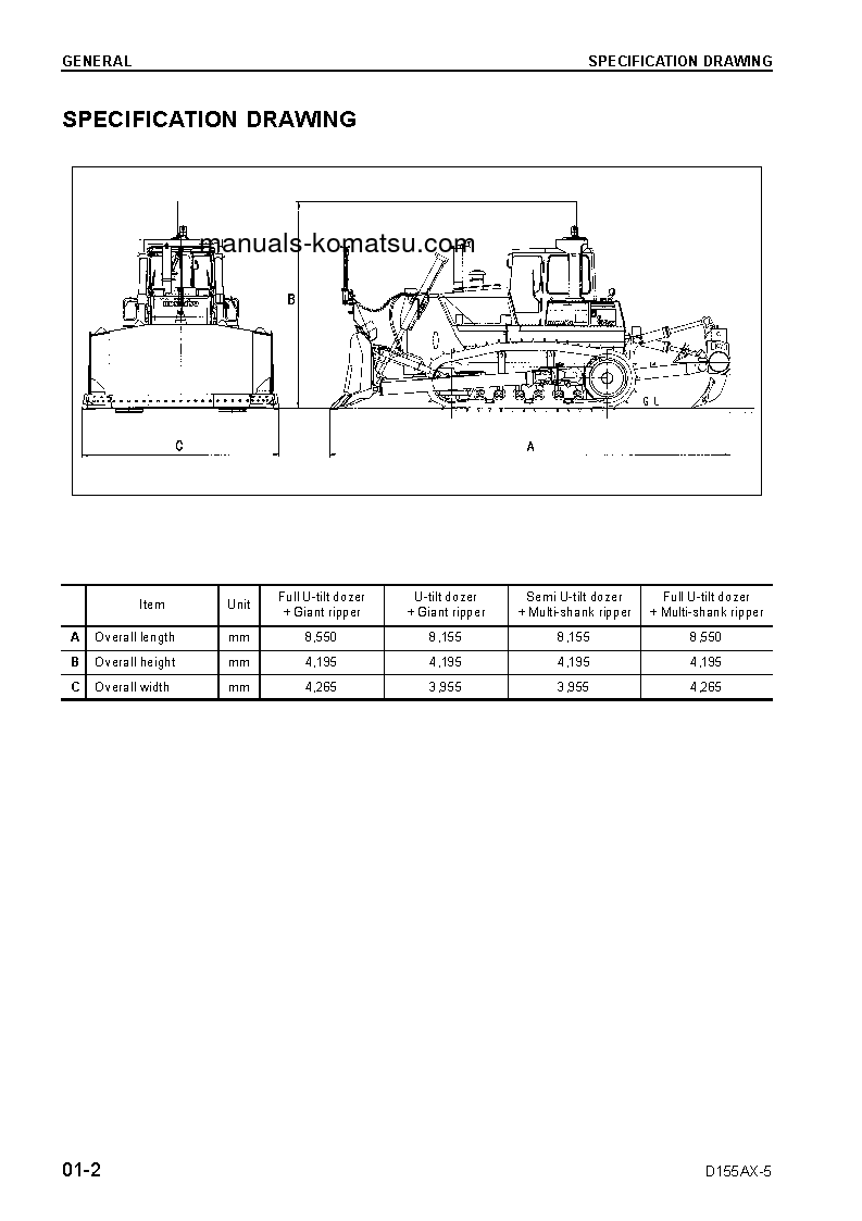Protected: D155AX-5(JPN)-IBLADE SPEC S/N 76001-UP Shop (repair) manual (English)