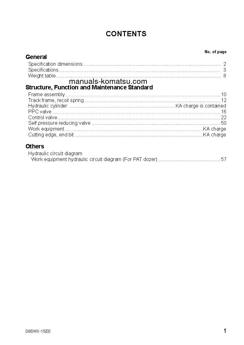 Protected: D65WX-15(JPN)-E0, POWER ANGLE TILT S/N 69001-UP Shop (repair) manual (English)
