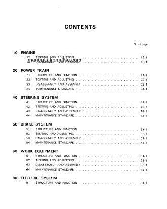 WA200-1(JPN)-C SPEC S/N 10001-UP Shop (repair) manual (English)