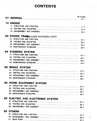 WA320-1(JPN) S/N 10001-20000 Shop (repair) manual (English)
