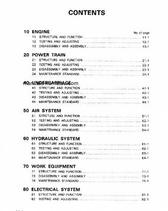 HD205-3(JPN) S/N 1003-UP Shop (repair) manual (English)