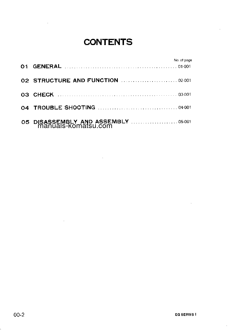 Protected: EG15S-3(JPN) S/N 3001-UP Shop (repair) manual (English)