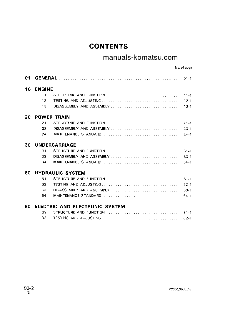 Protected: PC300LC-3(JPN) S/N A13424-UP Shop (repair) manual (English)