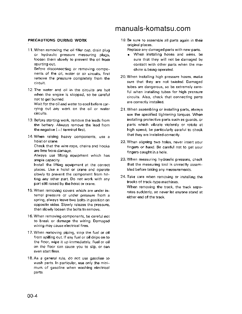 Protected: PC150LC-5(USA) S/N A70001-UP Shop (repair) manual (English)