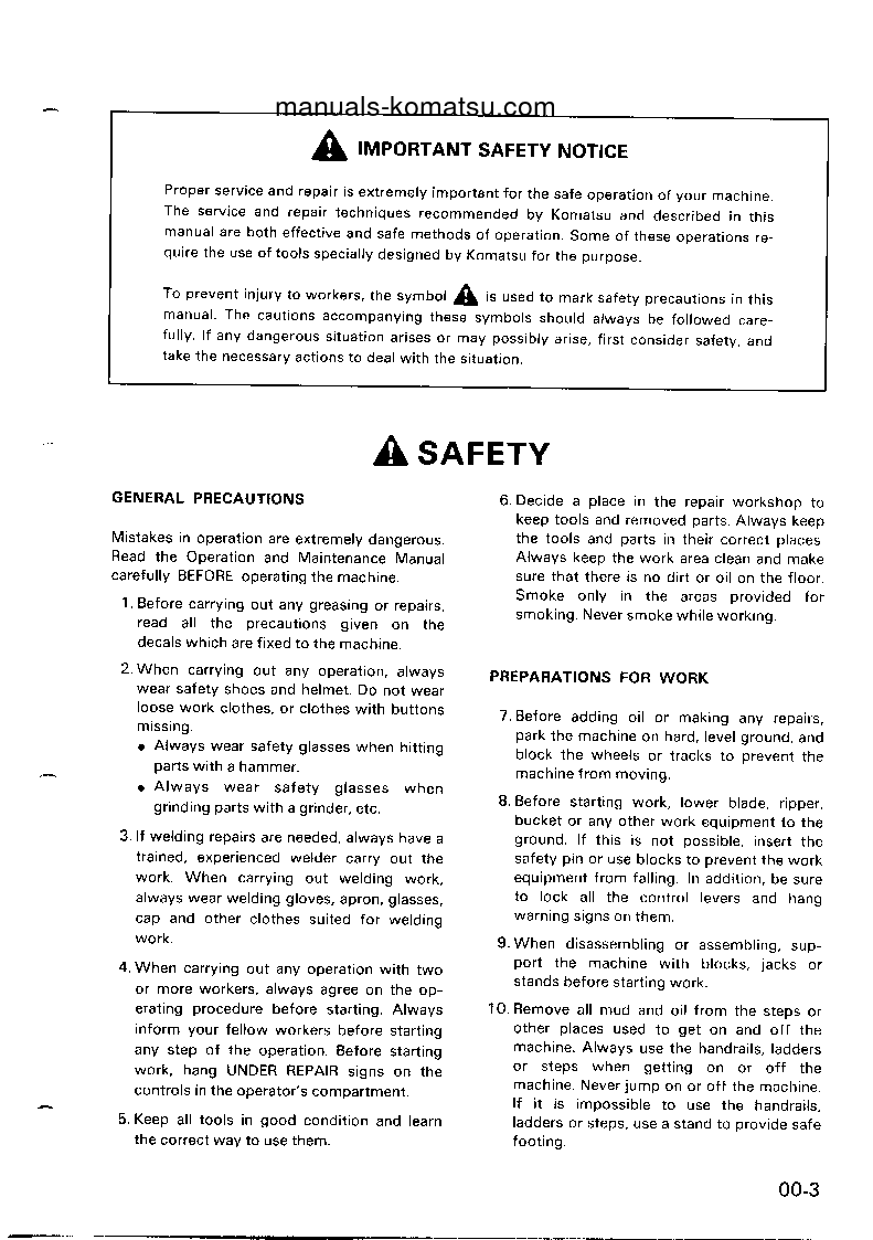 Protected: GD523R-1(JPN) S/N 30001-UP Shop (repair) manual (English)