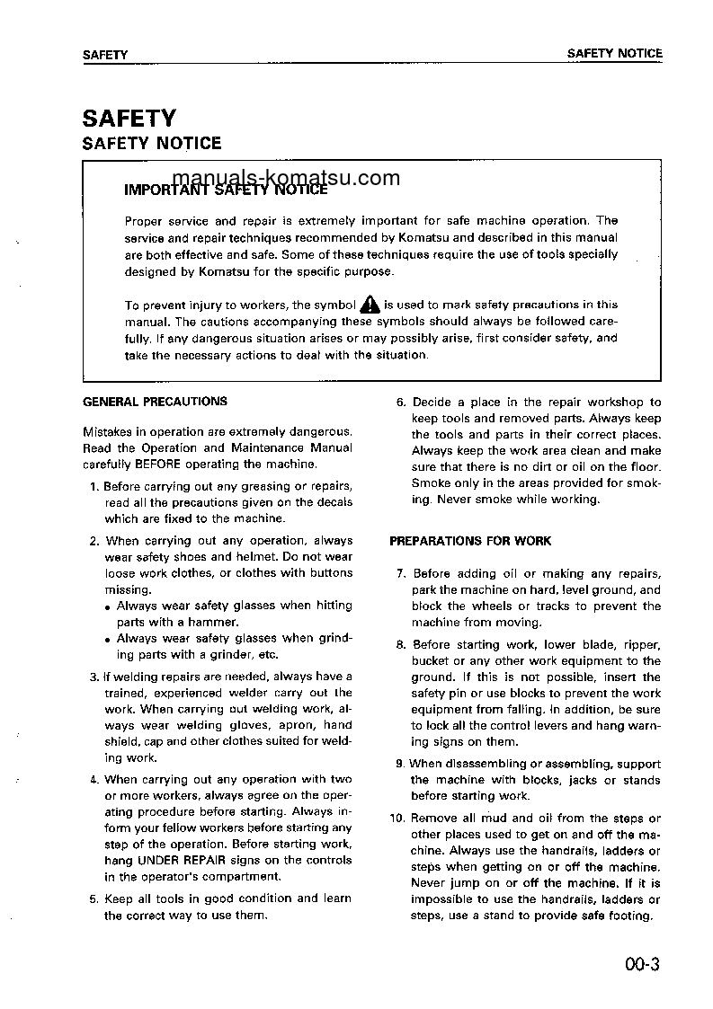 Protected: GD623A-1(JPN) S/N 30001-UP Shop (repair) manual (English)