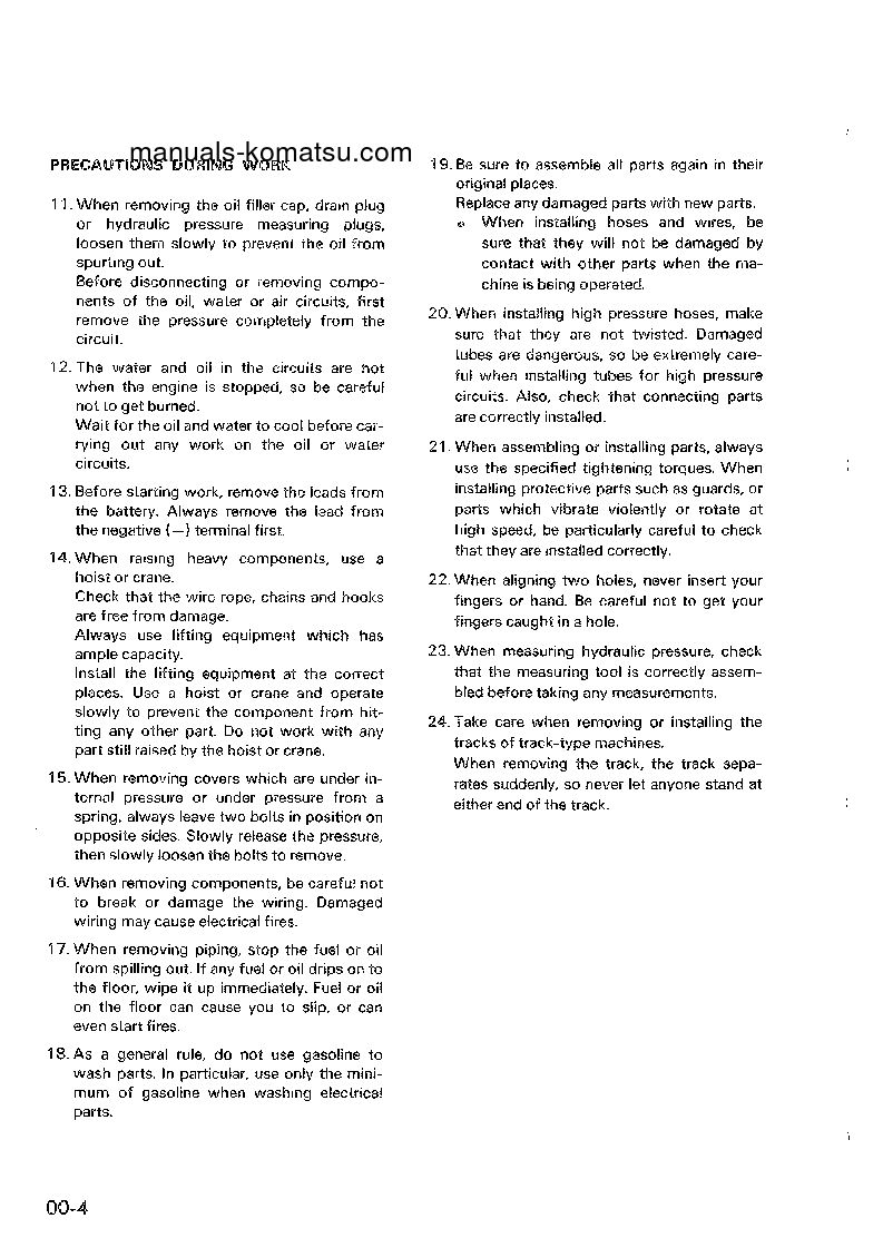 Protected: D63E-1(JPN) S/N 1001-UP Shop (repair) manual (English)