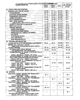 HD465-5(JPN)-TM CNTRL SYSTEM S/N 4626-UP Shop (repair) manual (English)