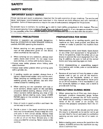 GD705A-4(JPN)--40C DEGREE S/N 23114-UP Shop (repair) manual (English)