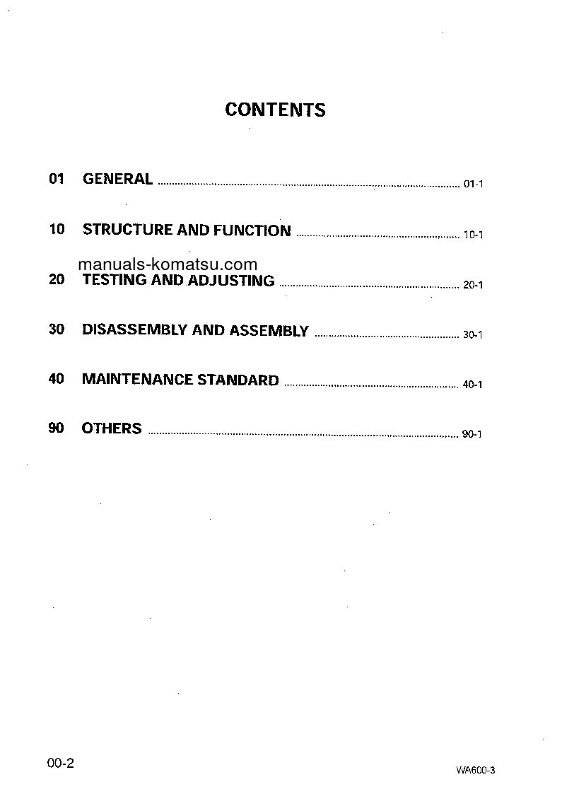 Protected: WA600-3(JPN)–50C DEGREE S/N 50363-UP Shop (repair) manual (English)