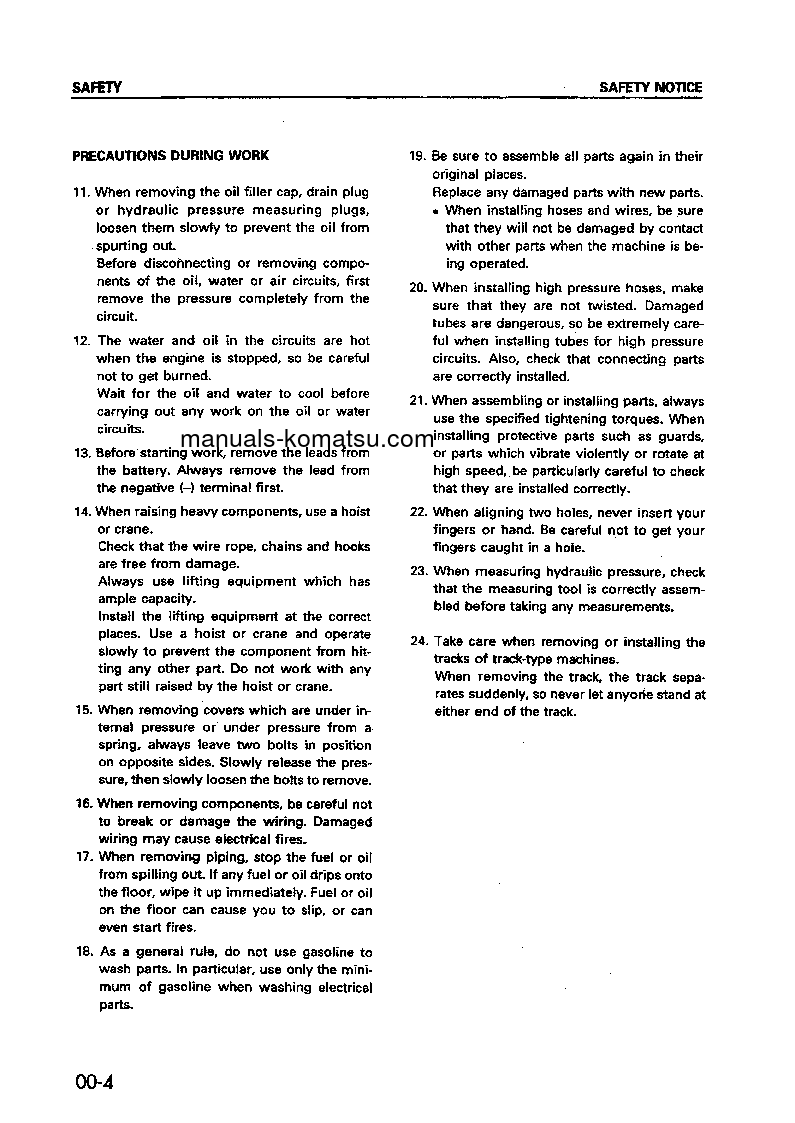 Protected: WA600-3(JPN)–50C DEGREE S/N 50363-UP Shop (repair) manual (English)