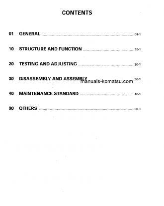 WD600-1(JPN)--50C DEGREE S/N 10169-UP Shop (repair) manual (English)