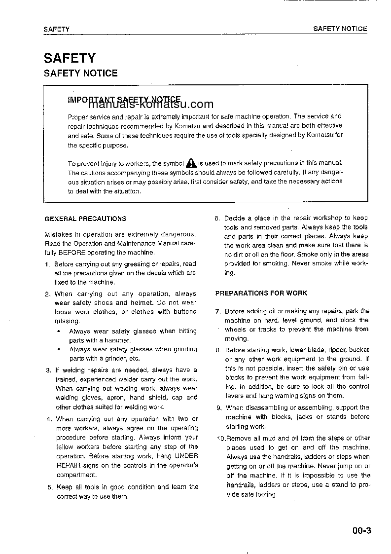 Protected: WF550A-3(JPN) S/N 50002-UP Shop (repair) manual (English)