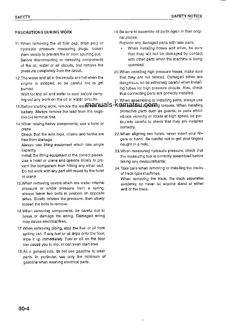 Protected: WF550A-3(JPN) S/N 50002-UP Shop (repair) manual (English)