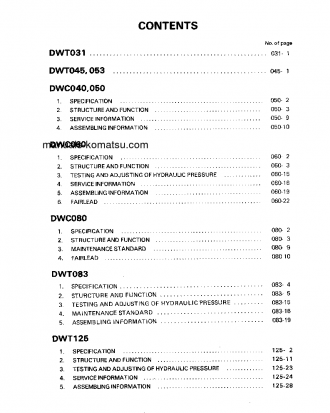 DWC040-2(JPN)-TOWING WINCH FOR D40A,P-3 Shop (repair) manual (English)