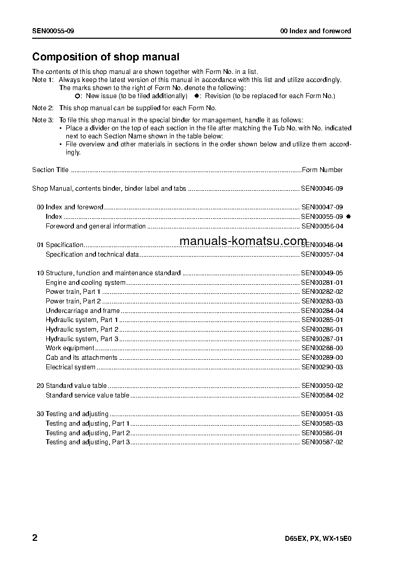 Protected: D65EX-15(JPN)-E0, PLUS UNDERCARRIAGE S/N 69001-UP Shop (repair) manual (English)