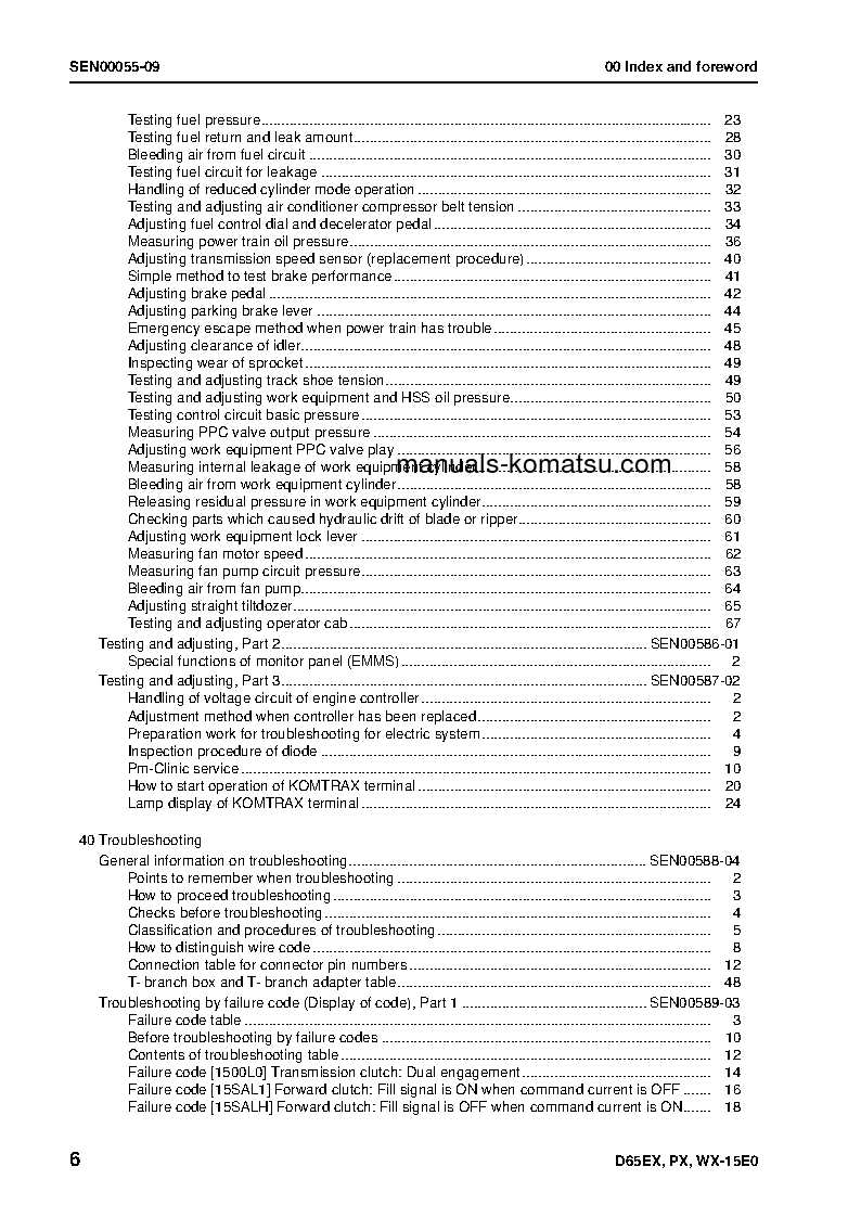 Protected: D65EX-15(JPN)-E0, PLUS UNDERCARRIAGE S/N 69001-UP Shop (repair) manual (English)