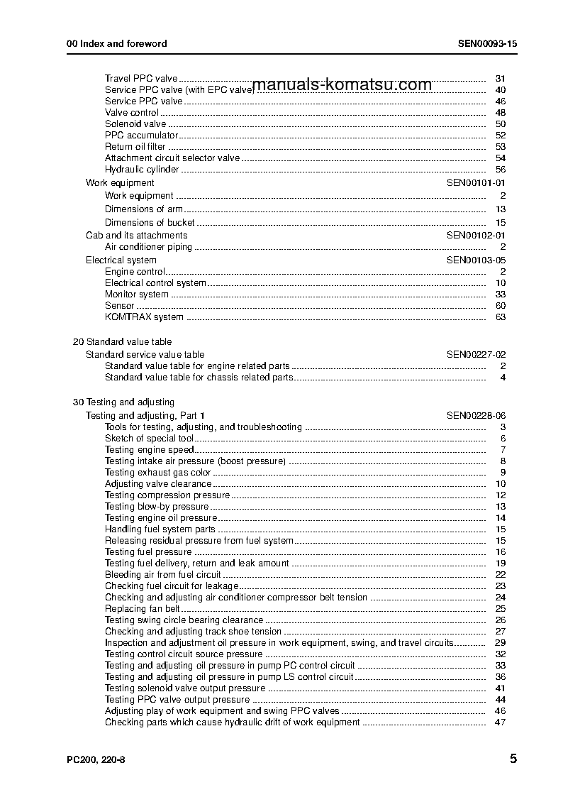 Protected: PC200LC-8(THA)-ECOT S/N C60001-UP Shop (repair) manual (English)