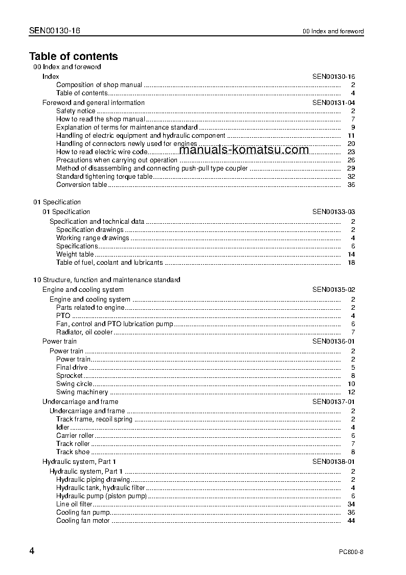 Protected: PC600LC-8(JPN) S/N 30001-UP Shop (repair) manual (English)