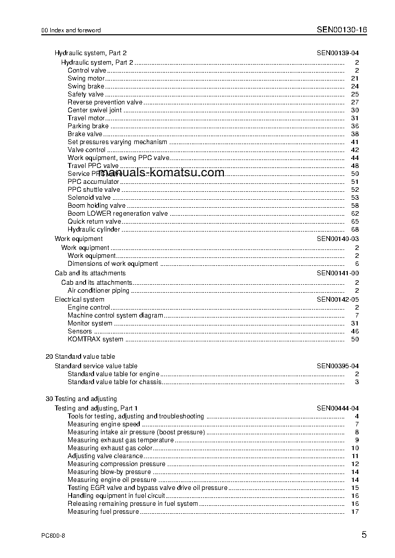 Protected: PC600LC-8(JPN) S/N 30001-UP Shop (repair) manual (English)