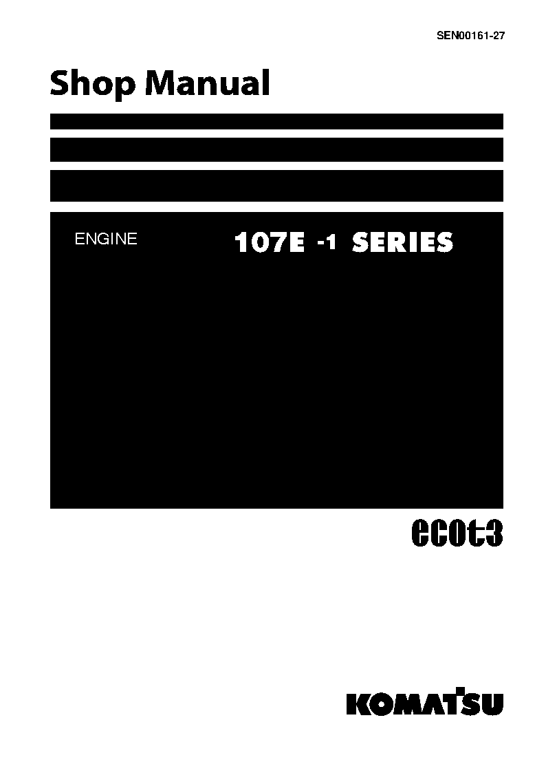 6D107E-1(JPN) S/N ALL Shop (repair) manual (English)