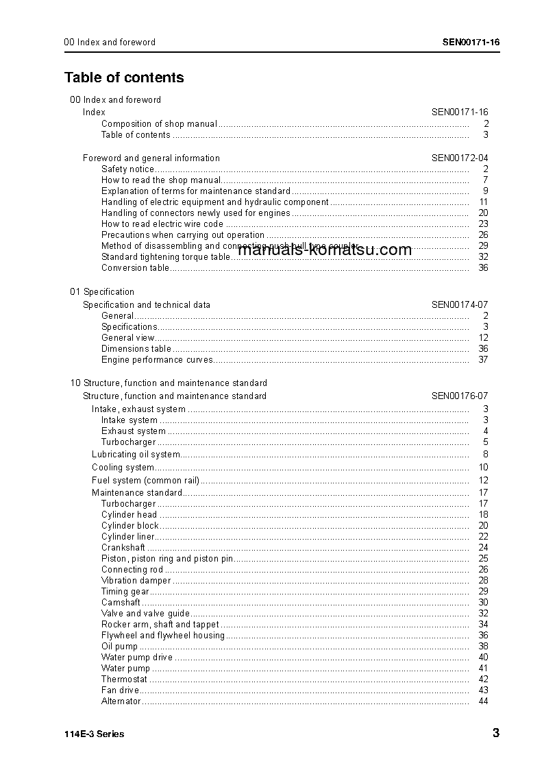 Protected: SAA6D114E-3(JPN) S/N ALL Shop (repair) manual (English)