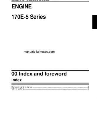 SAA6D170E-5(JPN) Shop (repair) manual (English)