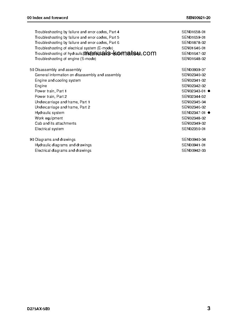 Protected: D275AX-5(JPN)-E0 S/N 30001-UP Shop (repair) manual (English)