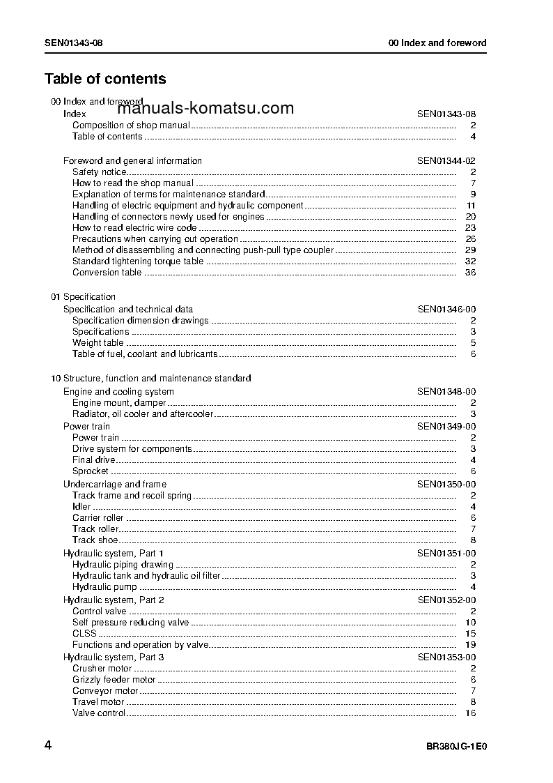 Protected: BR380JG-1(JPN)-TIER3 S/N 2001-UP Shop (repair) manual (English)